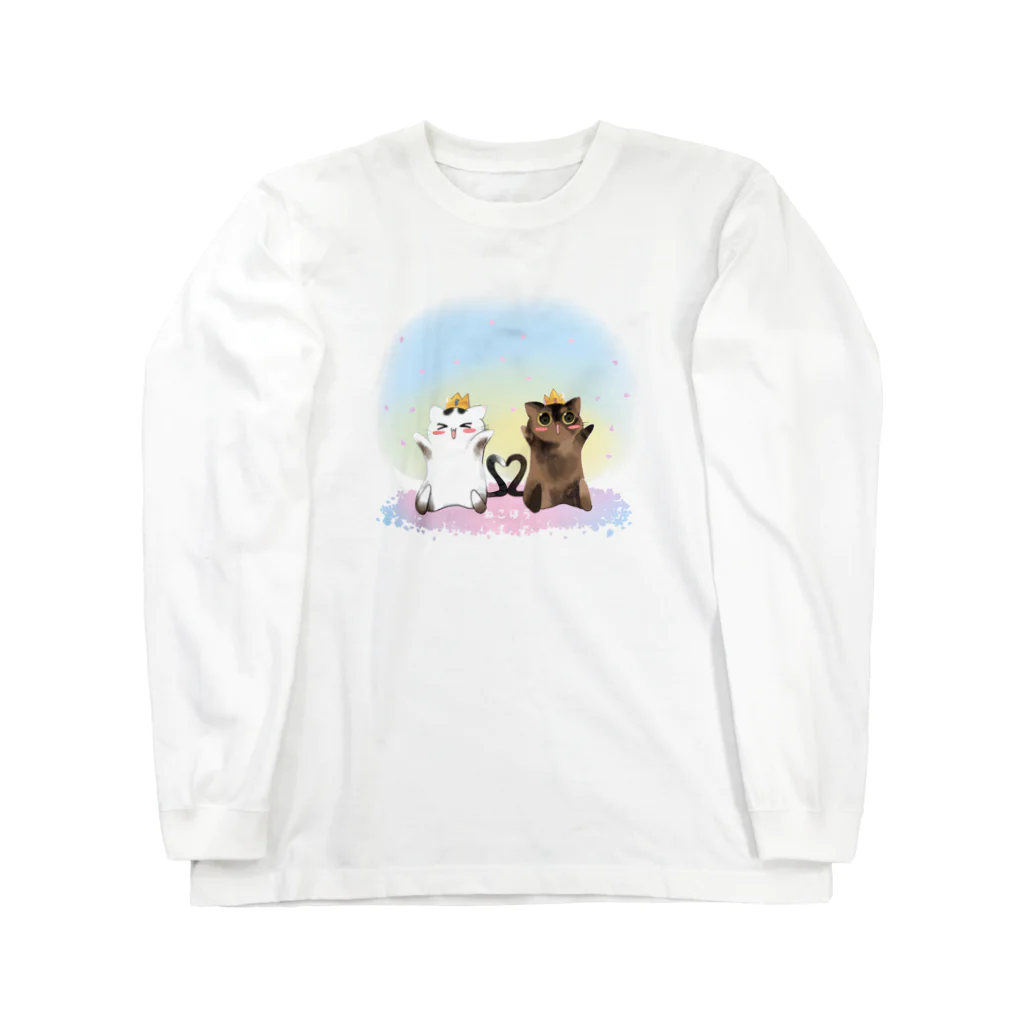 ねこほうチャンネル公式グッズのチロモモ5歳バースデイ Long Sleeve T-Shirt