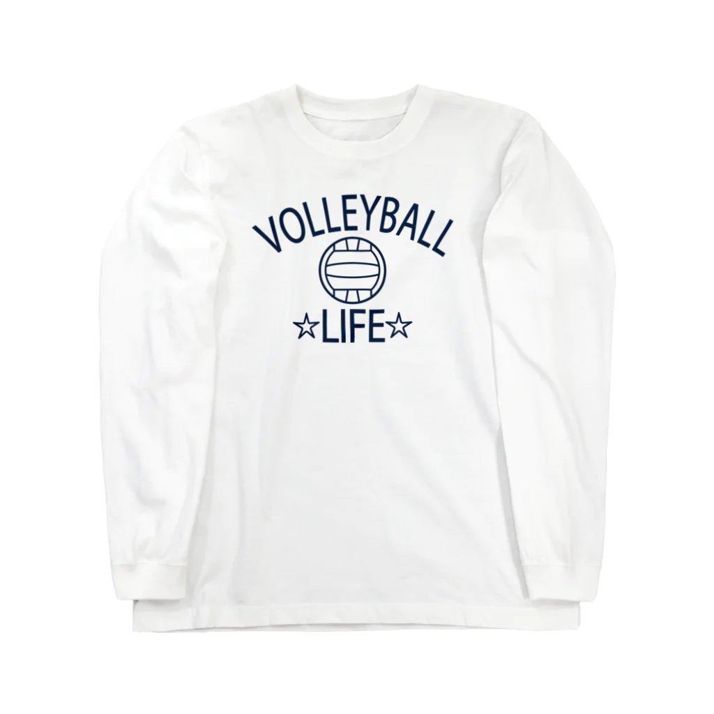 sports_tower スポーツタワーのバレーボール(volleyball)アイテム・デザイン・チームTシャツ・クラブTシャツ・排球・はいきゅう・得点・ボール・選手・ポジション・部活・スポーツ・シンプル・かっこいい・かわいい・チームワーク Long Sleeve T-Shirt