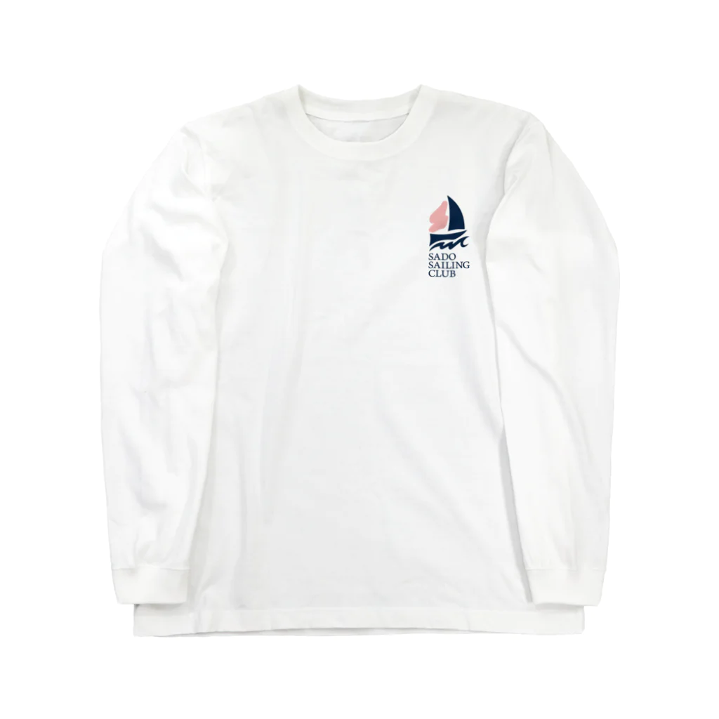 佐渡セーリングクラブのヨットロゴ(縦) Long Sleeve T-Shirt