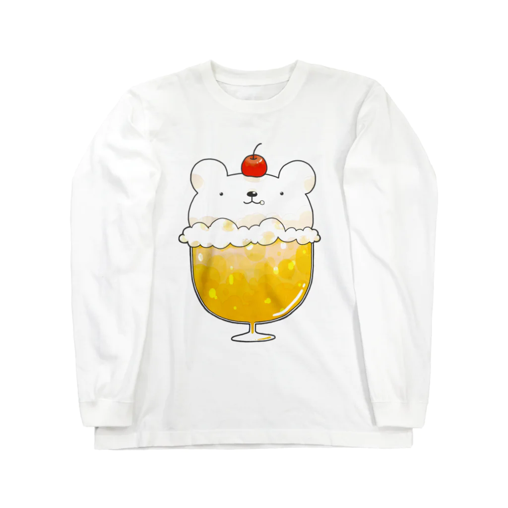 pecori ぺこりのしろくまのクリームソーダ　オレンジ味 Long Sleeve T-Shirt