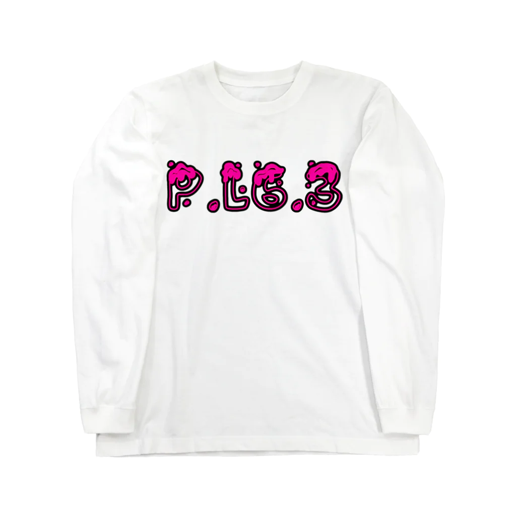 P.L.6.3のP.L6.3ロゴ【ピンク】 ロングスリーブTシャツ