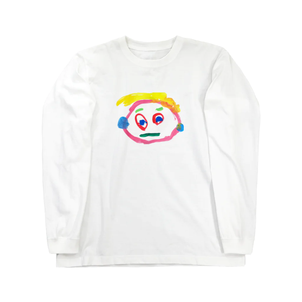 こどもの絵の３さい の じがぞう ロングスリーブTシャツ