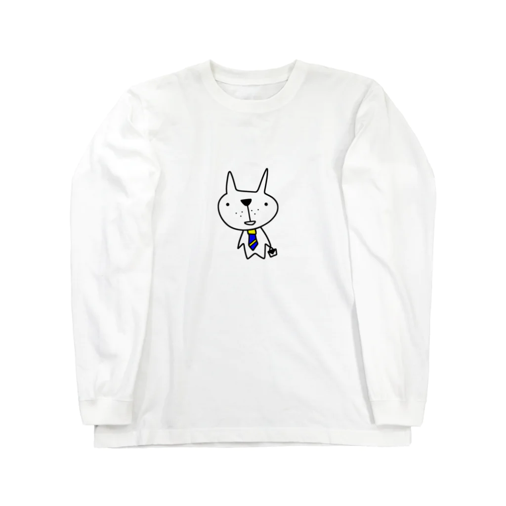 handmade asyouareのリーマン犬 ロングスリーブTシャツ