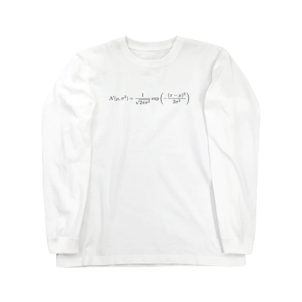 理系ファンクラブの正規分布 - Normal distribution - Long Sleeve T-Shirt