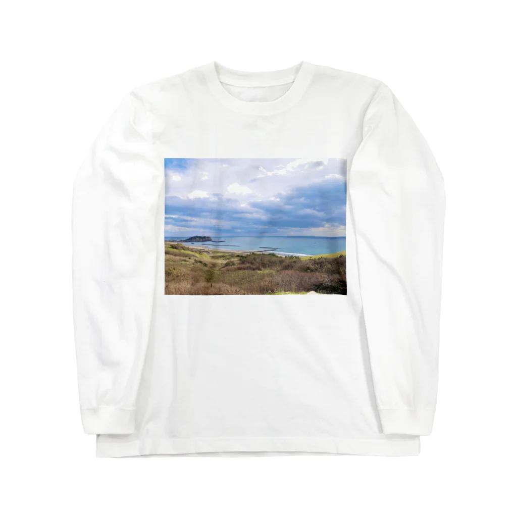 あべこのお店 の北海道の海 Long Sleeve T-Shirt