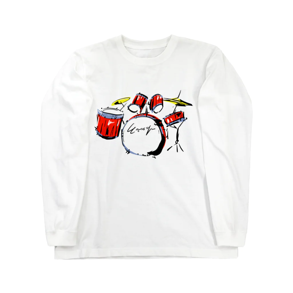 KNS designのドラムス ロングスリーブTシャツ