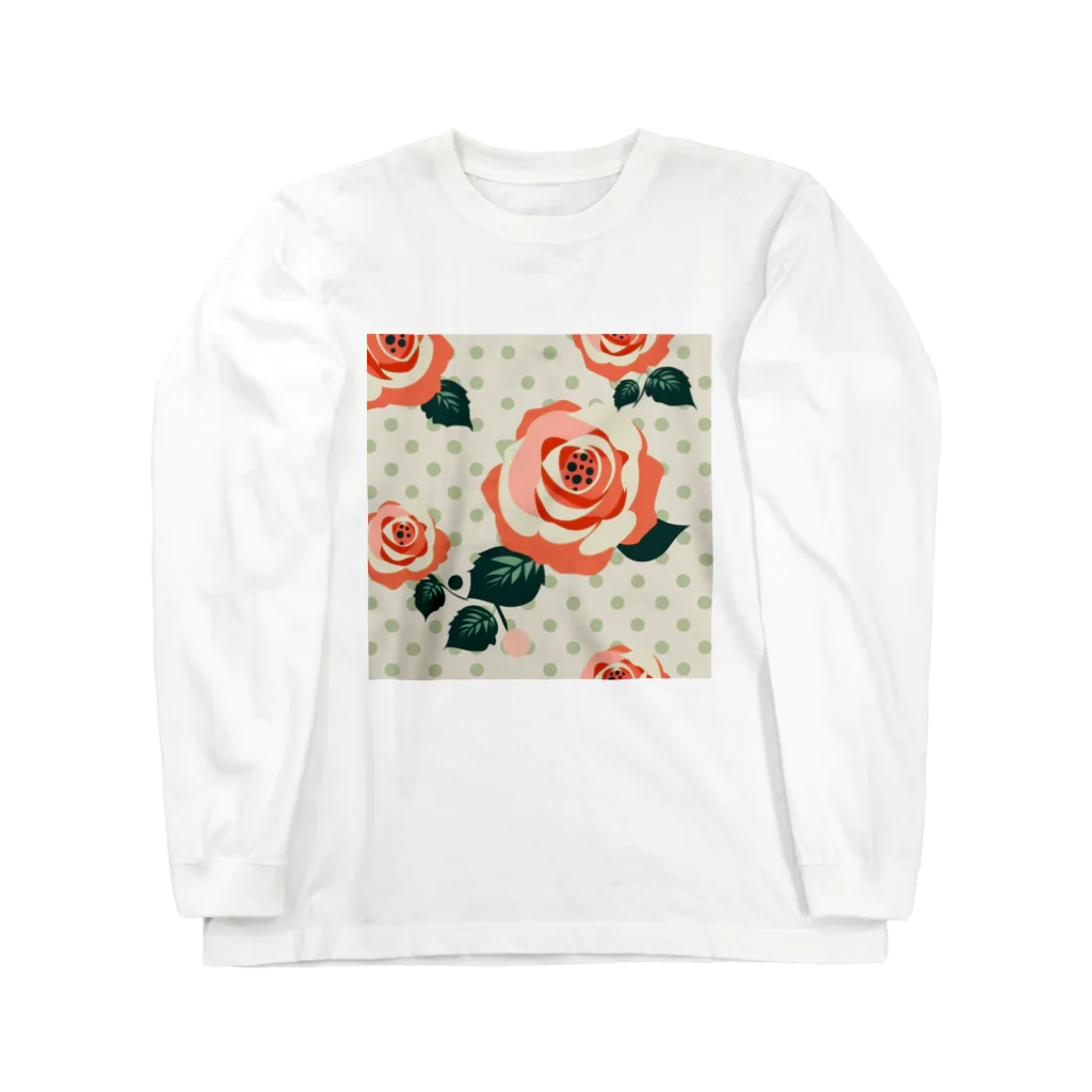 nordicのヴィンテージローズ Long Sleeve T-Shirt