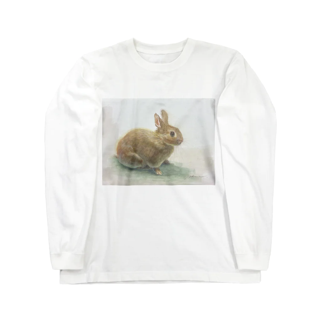 たかはしの絵のもののうさぎのうめちゃん Long Sleeve T-Shirt