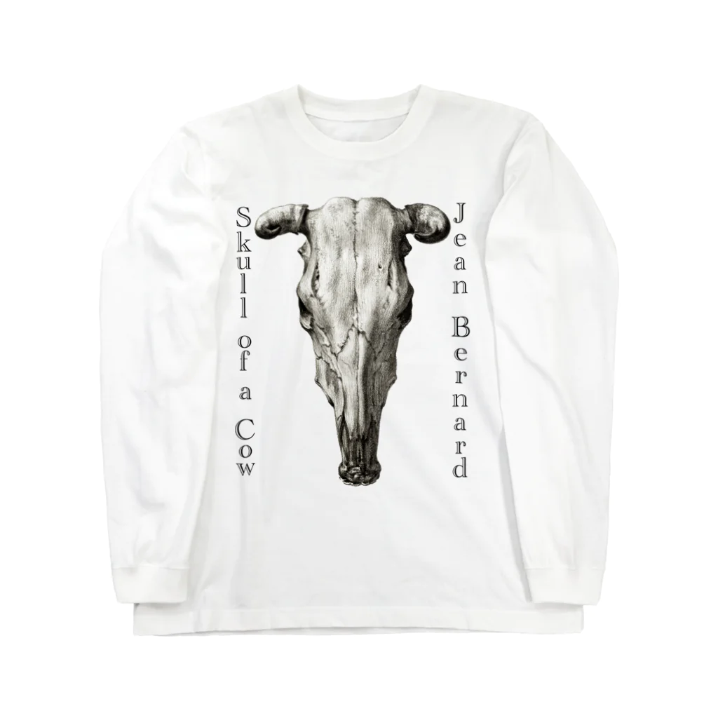 MUGEN ARTの牛の頭蓋骨　ジーン・バーナード　Jean Bernard / Skull of a Cow Long Sleeve T-Shirt