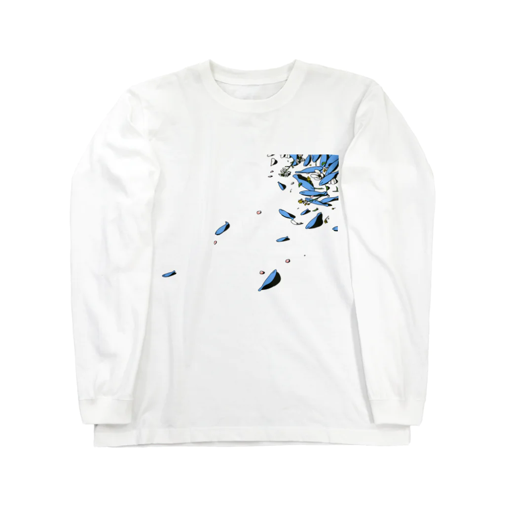 natoronの散る花、さかな Long Sleeve T-Shirt