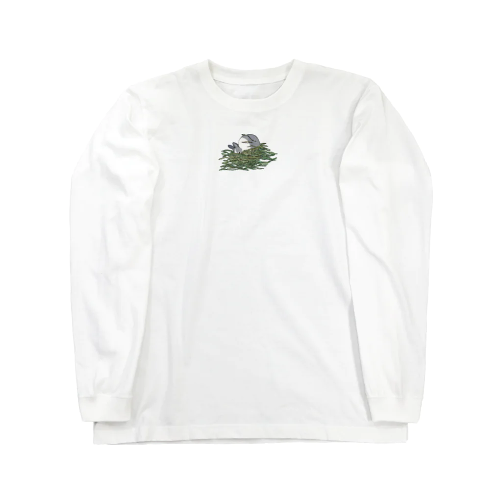 SCHINAKO'Sのチモシーに埋もれるうさぎさん　ダッチ Long Sleeve T-Shirt