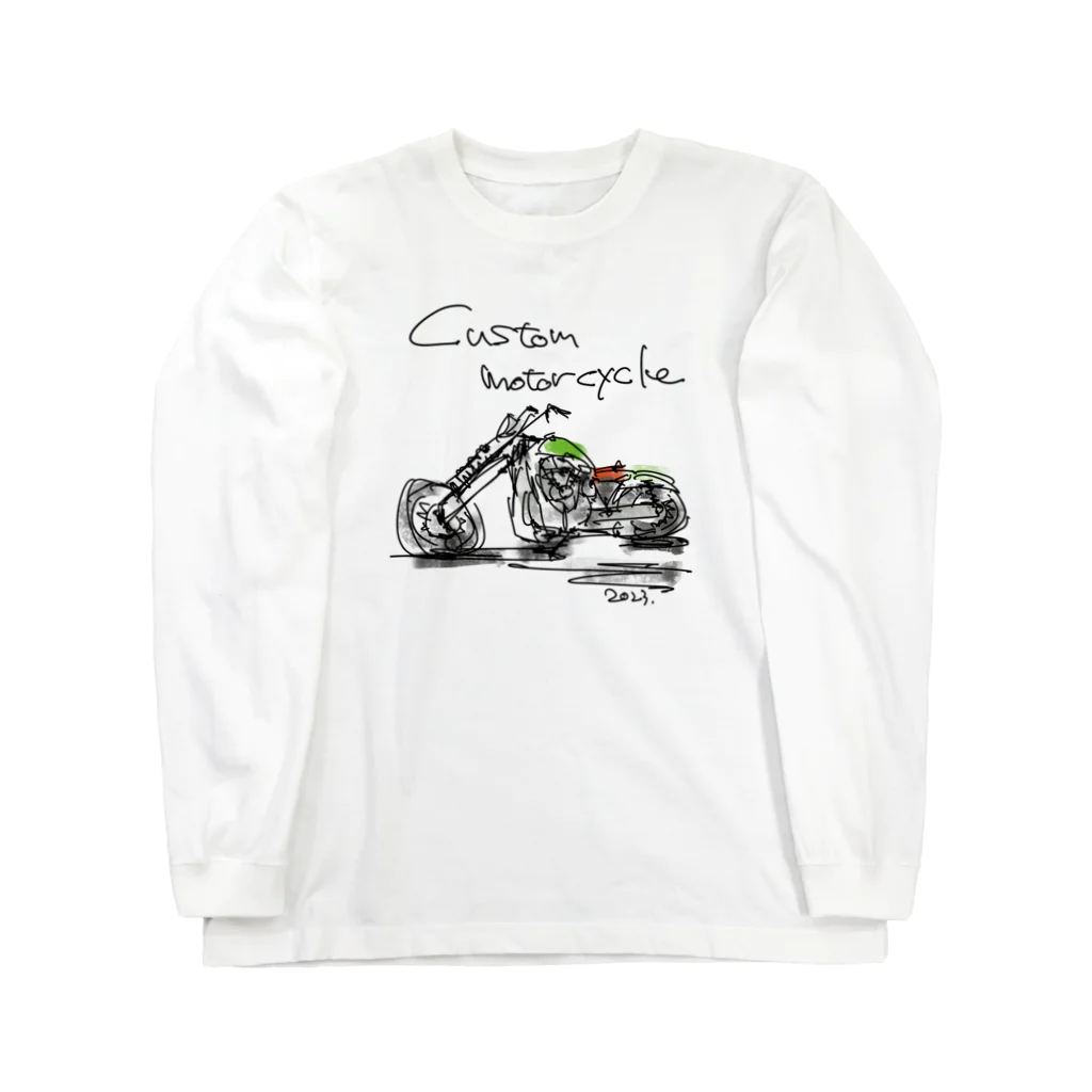 スタジオばんやのカスタムモーターサイクル Long Sleeve T-Shirt