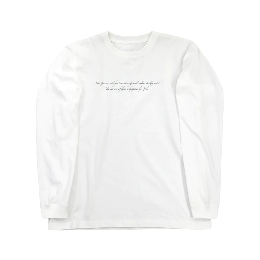 corgimaniaのLuke 12:6 ロングスリーブTシャツ