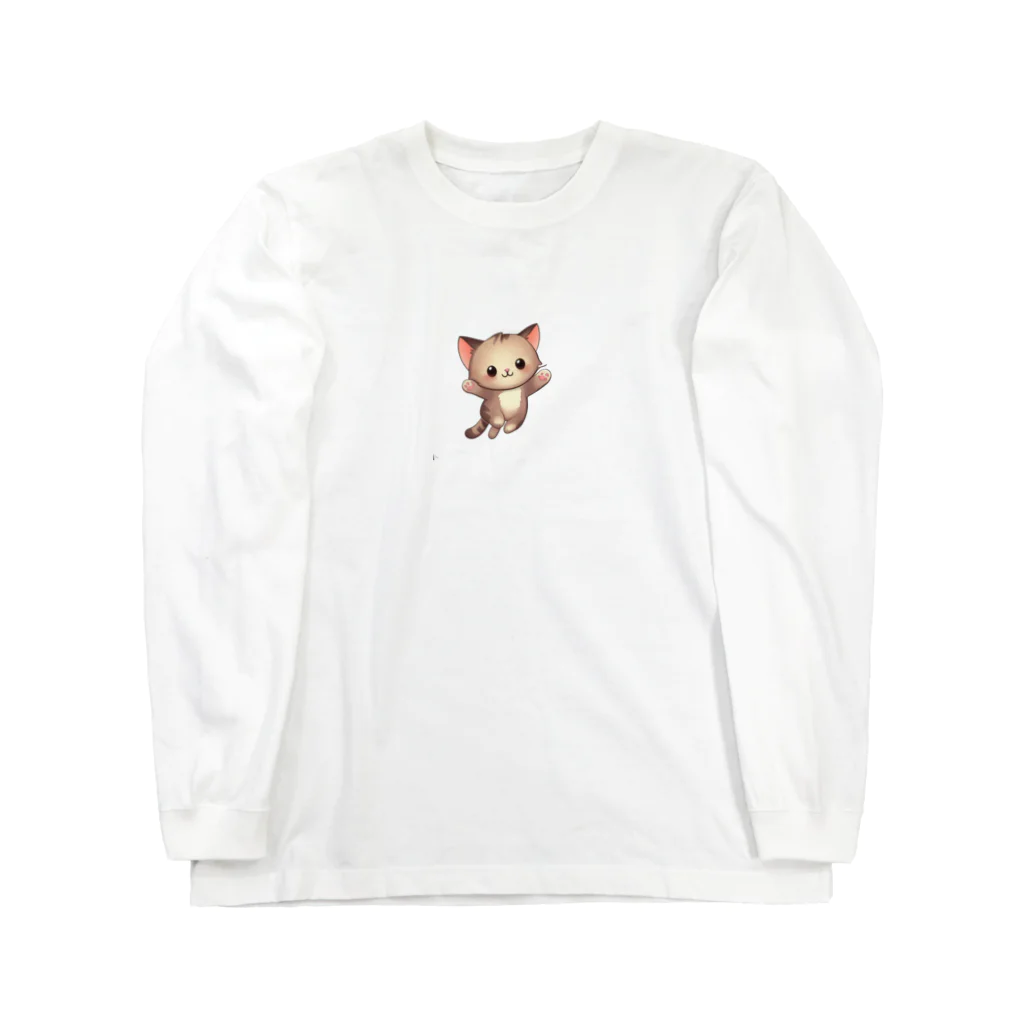 猫だらけ！のイラスト猫ちゃん Long Sleeve T-Shirt