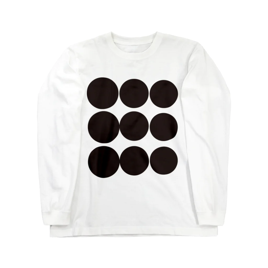 _min. ミニマムのふぞろいなdot Long Sleeve T-Shirt