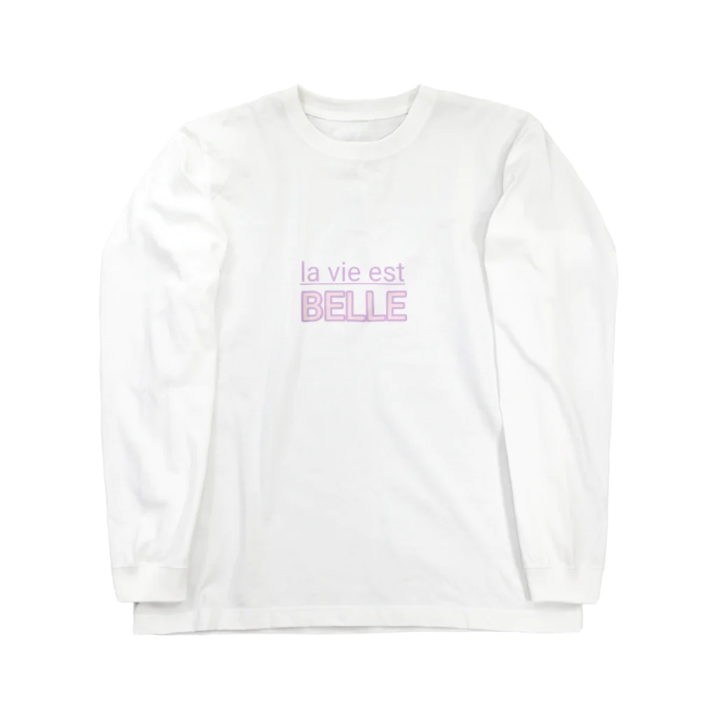 mont boucheのla vie est BELLE ロングスリーブTシャツ