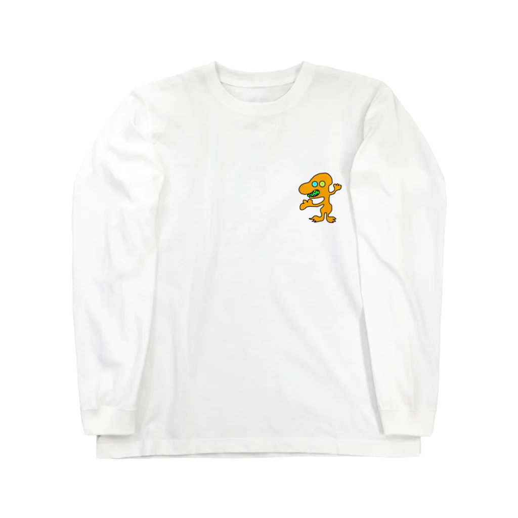 ＡＬＩＥＮ　ｓｈのオレンジの宇宙人　ナンバー18 Long Sleeve T-Shirt