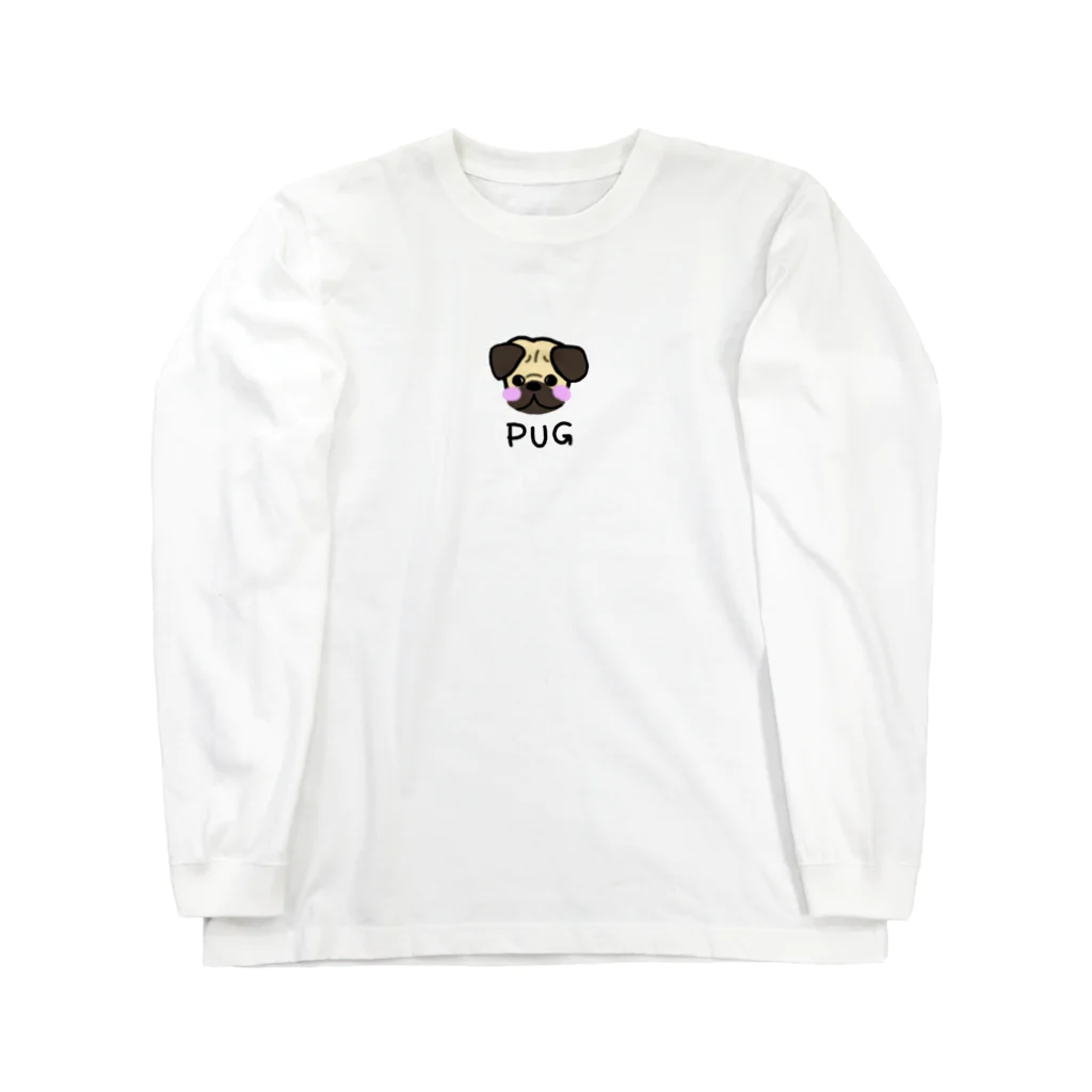 ゆるっとわんこのゆるっとパグ Long Sleeve T-Shirt