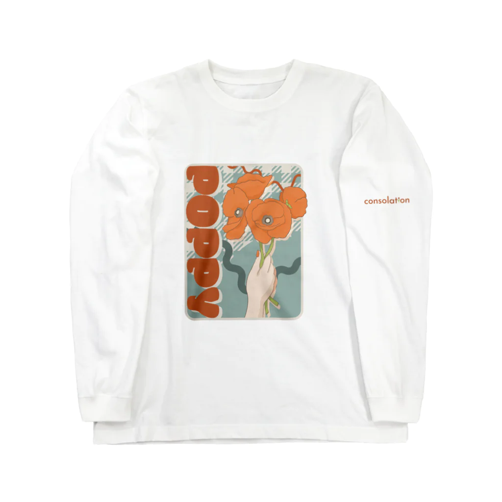 yom_aのポピー＿square Long Sleeve T-Shirt