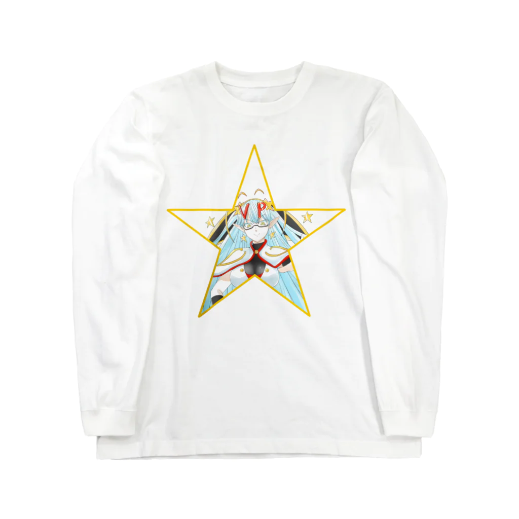 ティッシュババアの店のティッシュババア(星型)ロングスリーブTシャツ ロングスリーブTシャツ