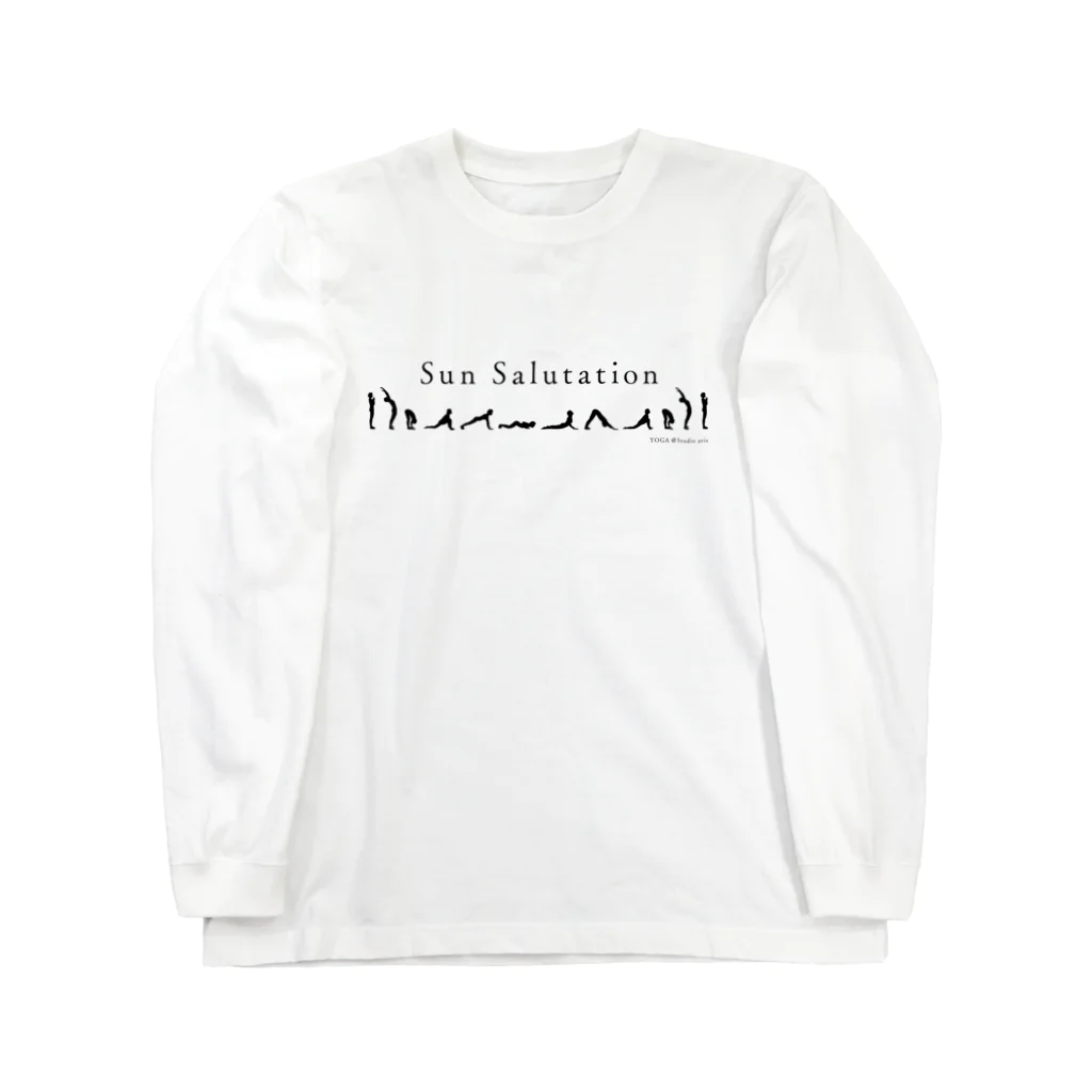 Studio avisのSun Salutation（ブラックプリント） ロングスリーブTシャツ