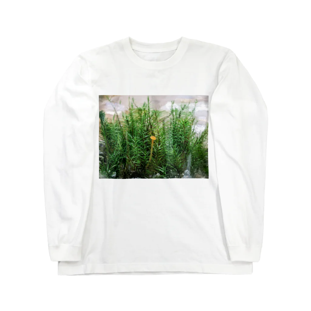 アトリエWindwingのキノコと苔テラリウム Long Sleeve T-Shirt