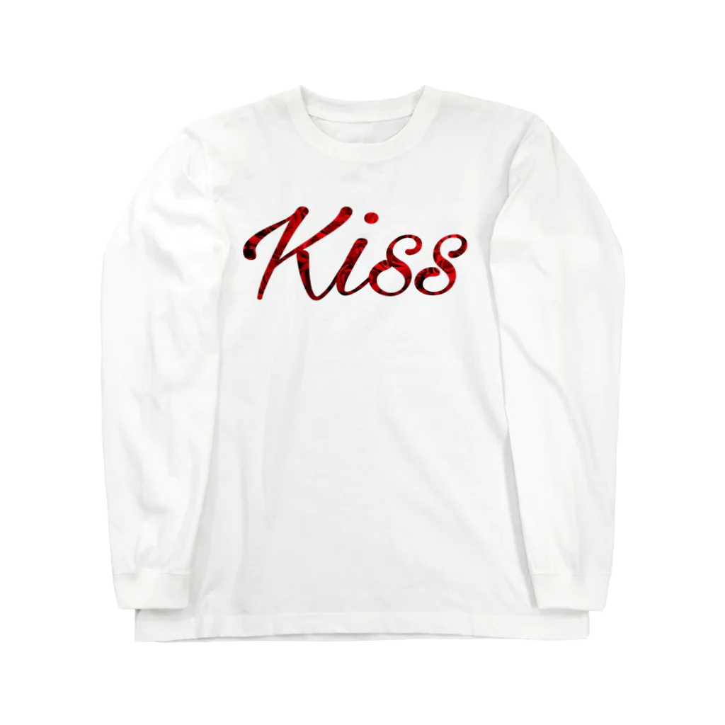 キッチンファラオのKiss デザイン Long Sleeve T-Shirt