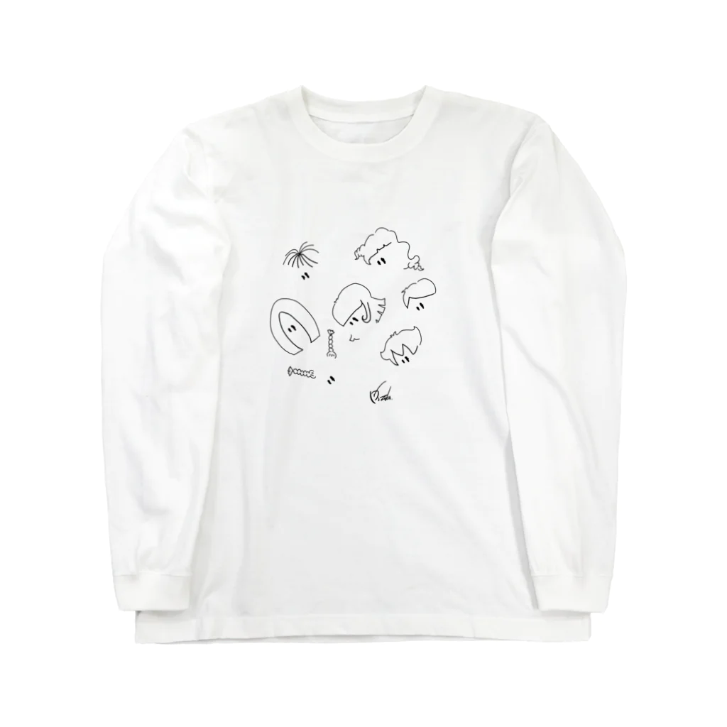 rerotozubu shopping houseのヘアのスタイル Long Sleeve T-Shirt