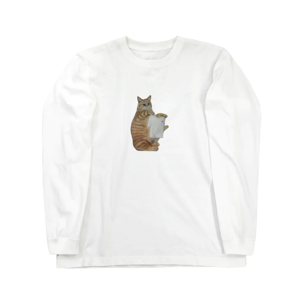 中川ひちゃゆき(シカゴ実業)のお洗濯にゃんこ Long Sleeve T-Shirt