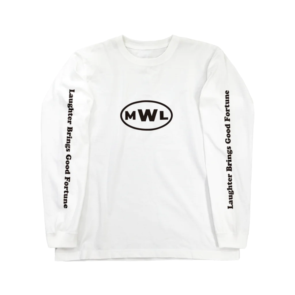 Man Who LaughsのMWLサークルロゴ Long Sleeve T-Shirt