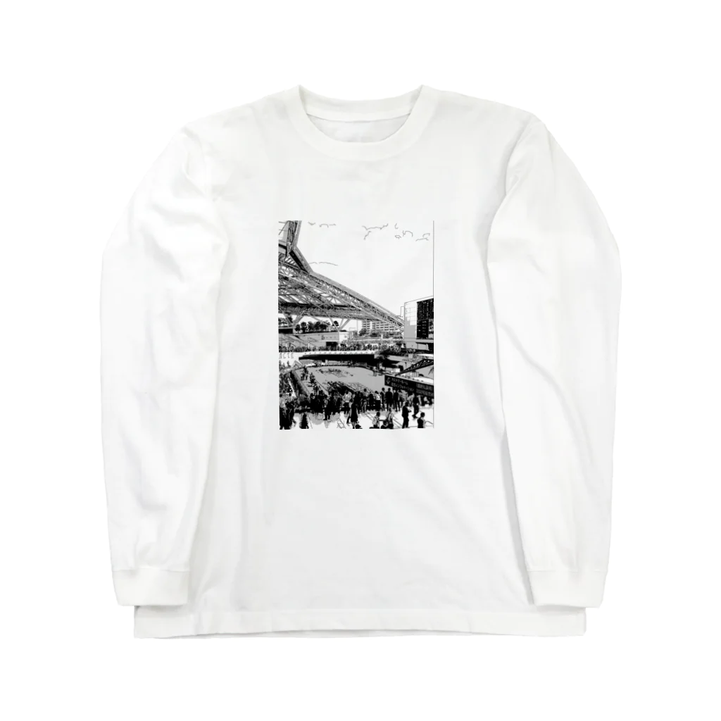 jyの阪神競馬場 パドック Long Sleeve T-Shirt