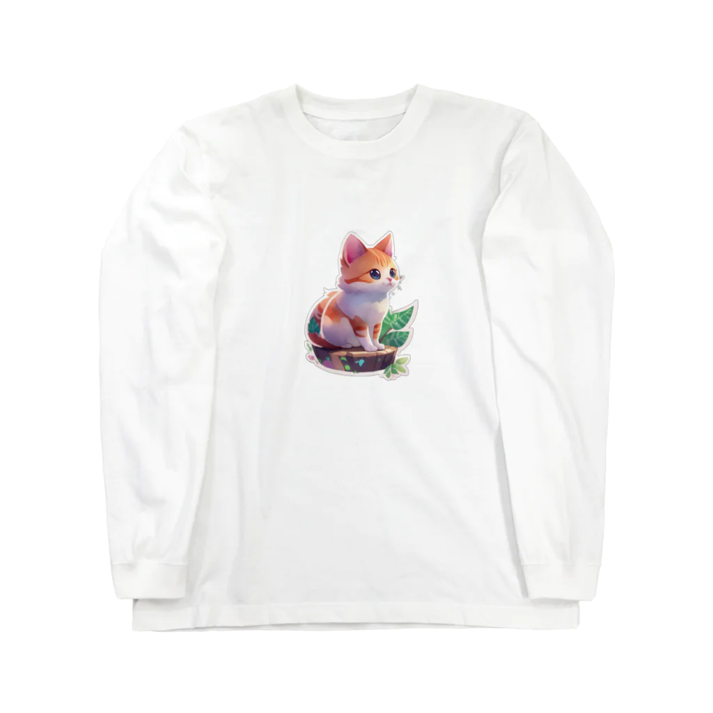 dolphineのキュートな猫 Long Sleeve T-Shirt