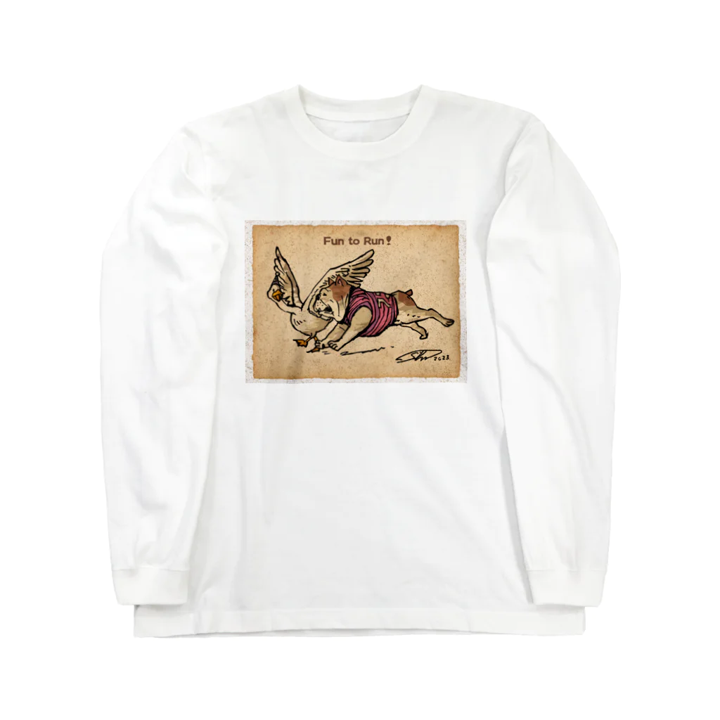 まつもトイズのブルちゃんとガチョウ♪ Long Sleeve T-Shirt