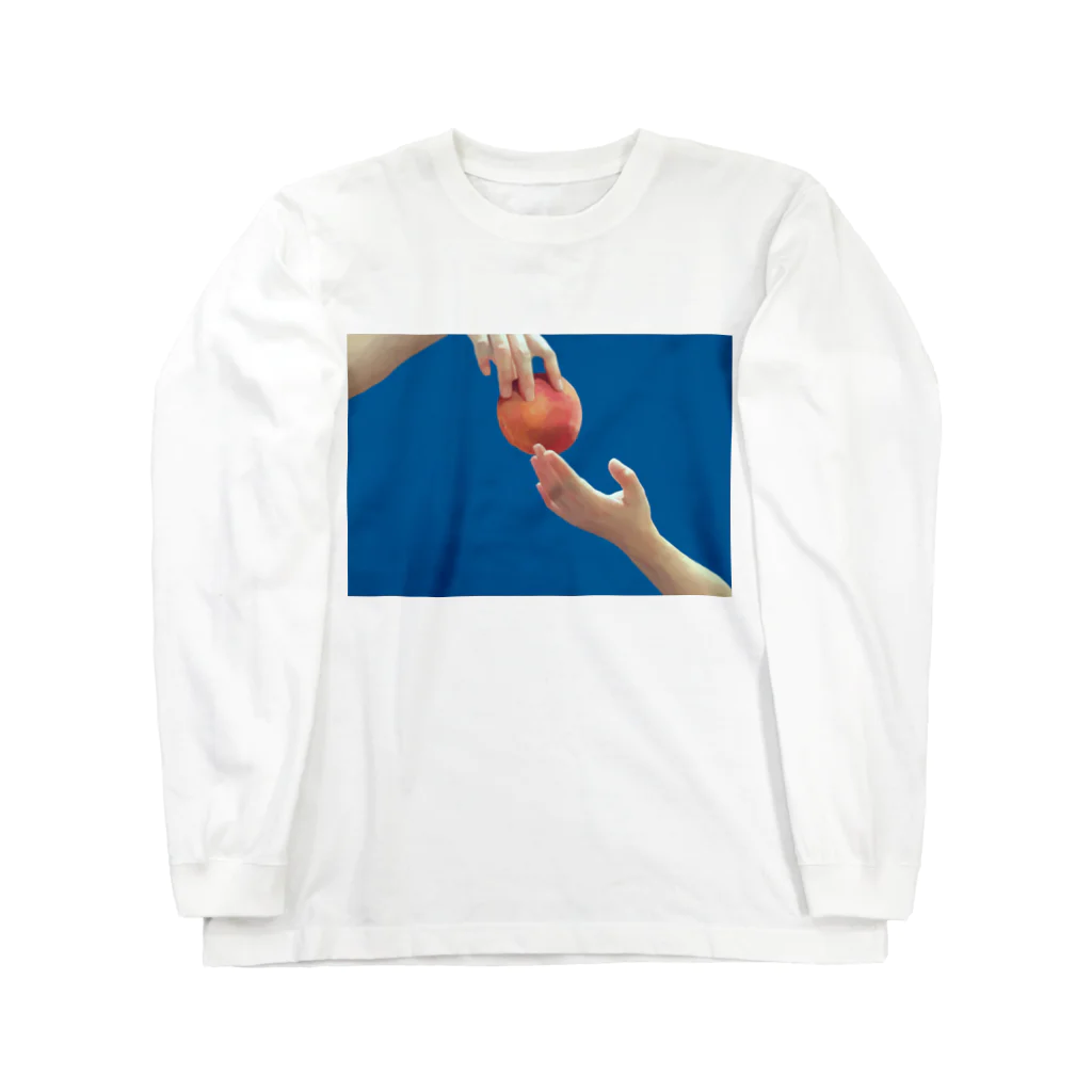 まめすけのpeach Long Sleeve T-Shirt