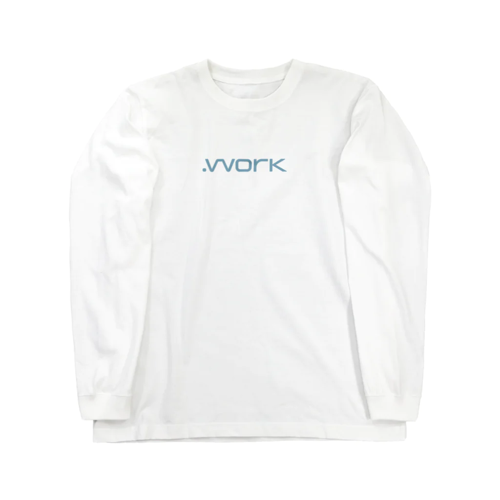 anyplace.workの.work ブラック ロングスリーブTシャツ