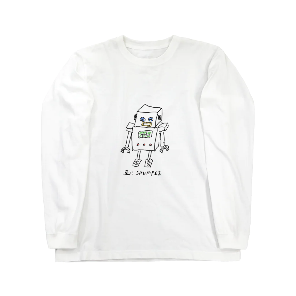 SHUMPEI PIANO CHANNELの謎ロボくん ロングスリーブTシャツ