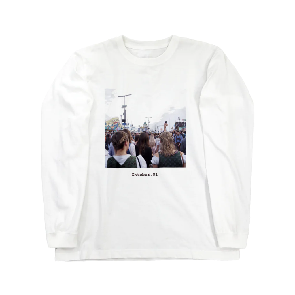 旅するTシャツ。のOktober.01/Munich，Germany Long Sleeve T-Shirt