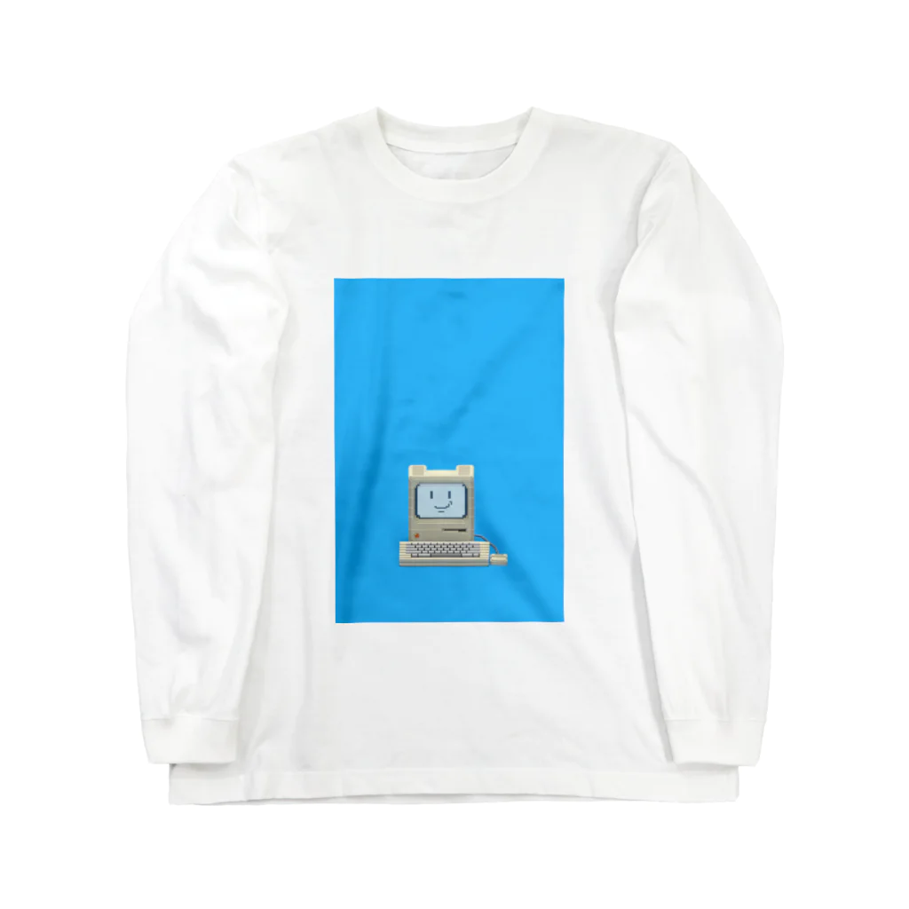 Happy Paint ShopのVoxelart-Computer- ロングスリーブTシャツ