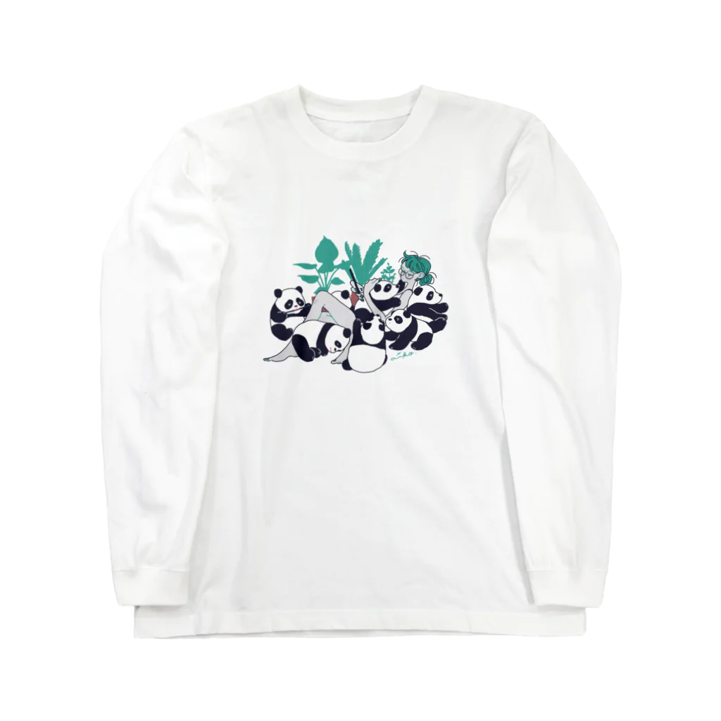 あい子のパンダまみれ Long Sleeve T-Shirt