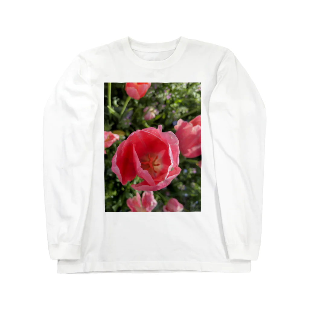 桜のチューリップ Long Sleeve T-Shirt