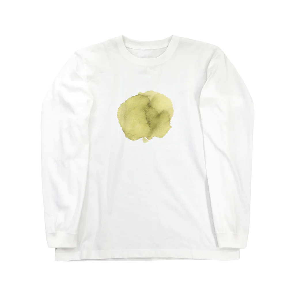 c5watercolorの水彩ペイント・くすみイエロー Long Sleeve T-Shirt