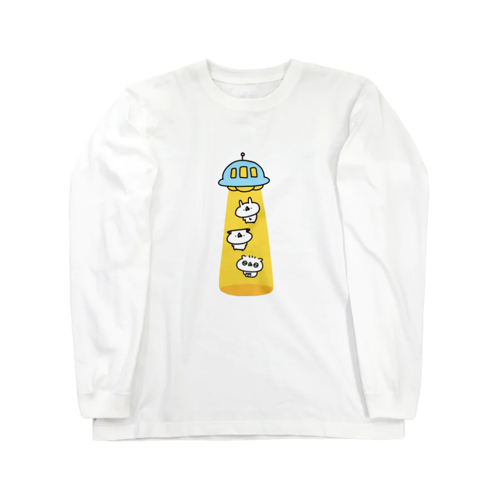 うさぎ帝国SUZURIショップのアブダクション Long Sleeve T-Shirt