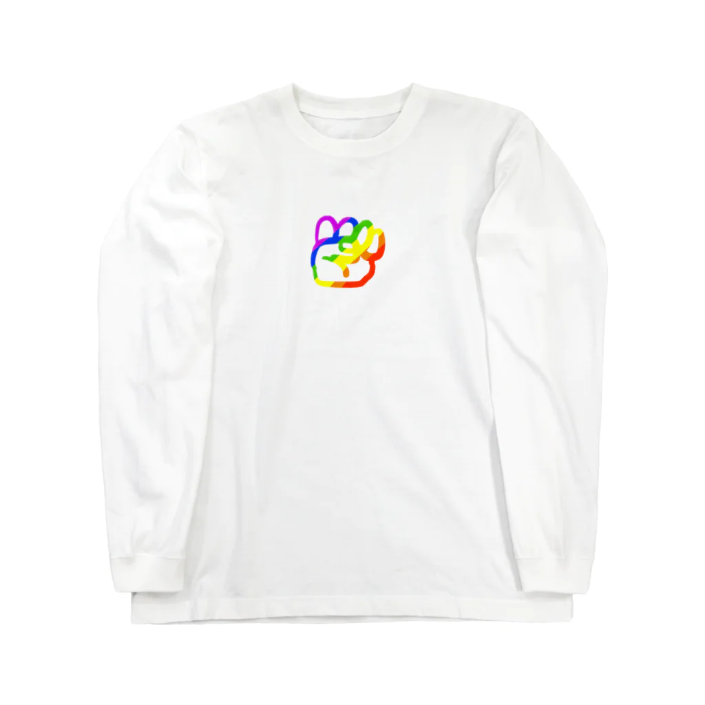 Telecasterのこぶし〜LGBTQA+ Support  ロングスリーブTシャツ