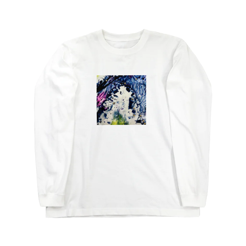 キモグラフィック屋さん － Unconscious Art －のZen Monster  ロングスリーブTシャツ