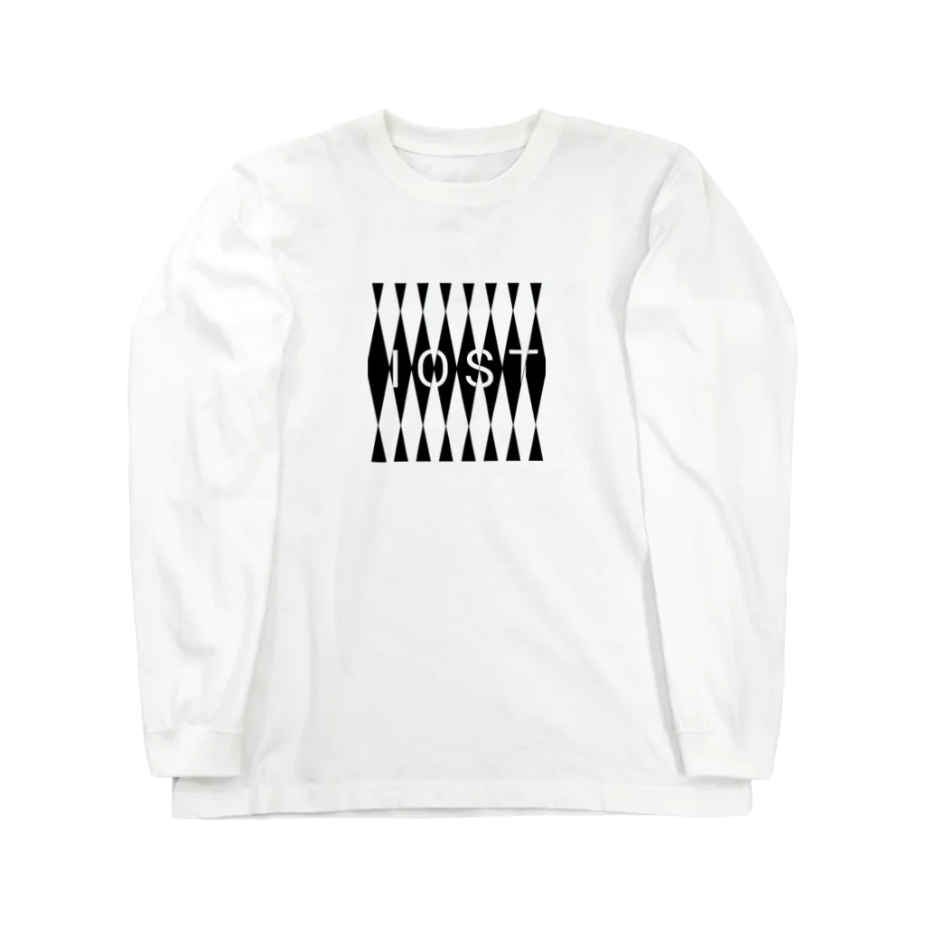 IOST_Supporter_CharityのIOSTバーサスデザイン(白黒シリーズ) Long Sleeve T-Shirt