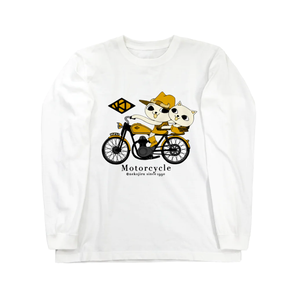 ねこぢるショップのモーターサイクル(ロングスリーブTシャツ) ロングスリーブTシャツ