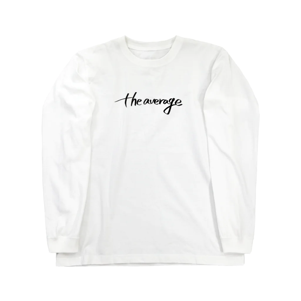 the average のthe average ロゴ ロングスリーブTシャツ