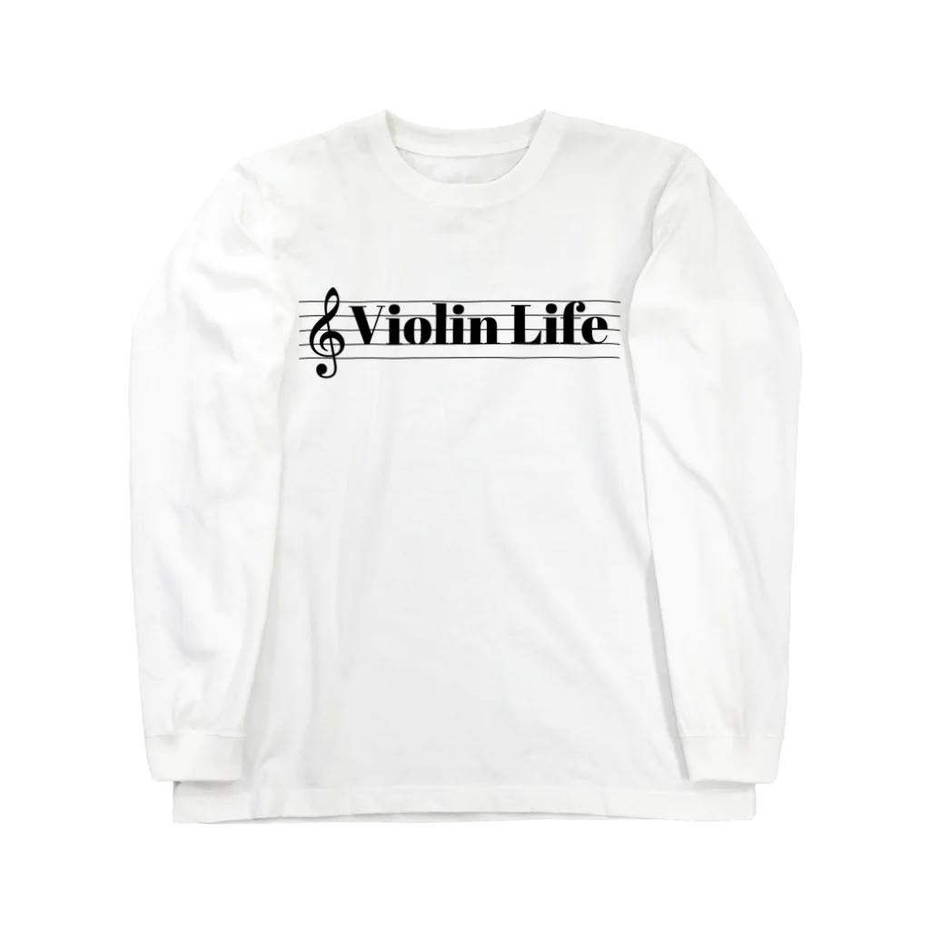 もりてつのViolin Life ロングスリーブTシャツ