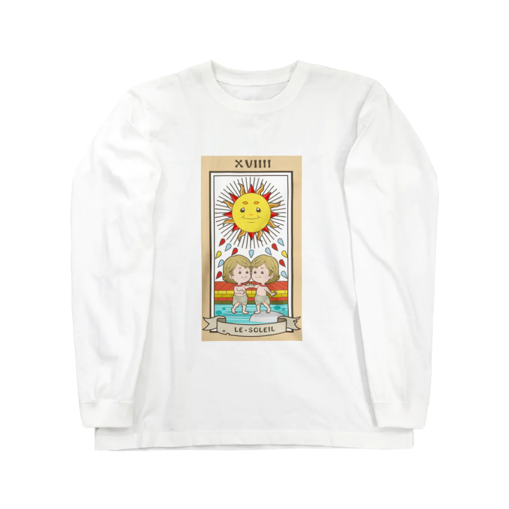 月神メイネのマルセイユ版　ちびキャラ太陽 ロングスリーブTシャツ