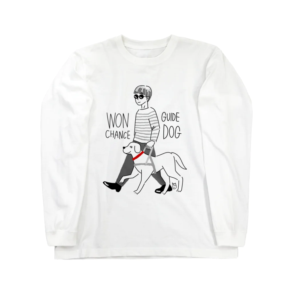 WON CHANCE ワンチャンスのBEST FRIEND GUIDE DOG Long Sleeve T-Shirt